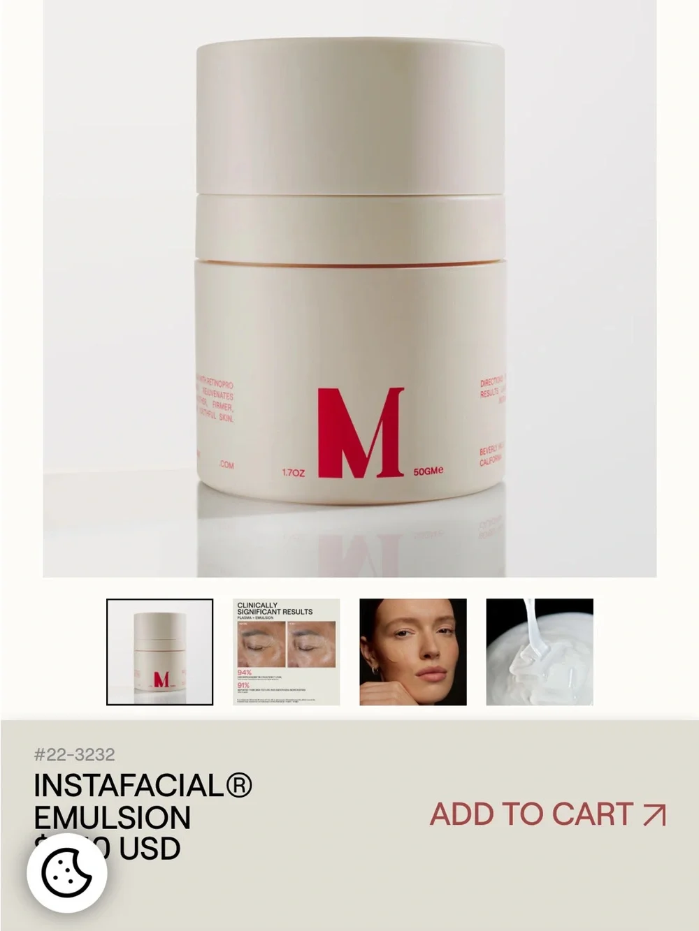 Moisturizing Emulsion — Cream with Red Accent